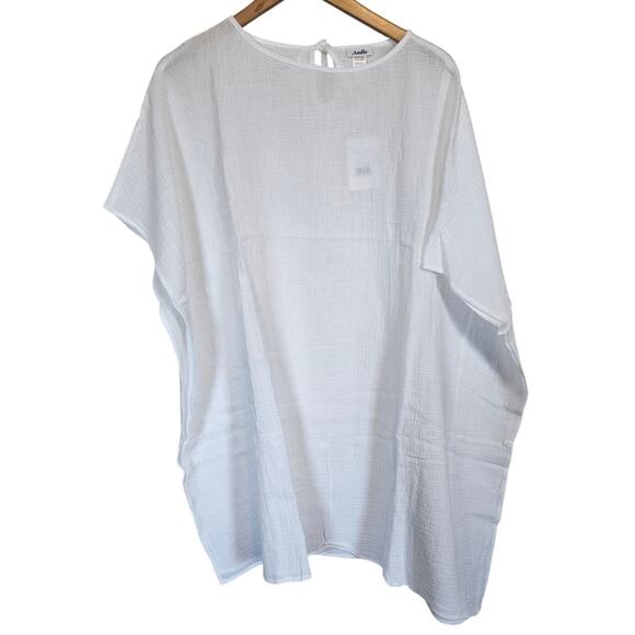 Andie Magdalena Kaftan White Women's Size Small / Medium Beach Coverup Pool - Picture 2 of 5